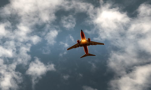 flight, sky, flying, clouds thumbnail