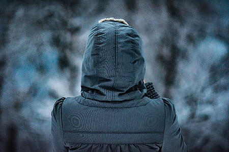 person wearing gray hoodie thumbnail