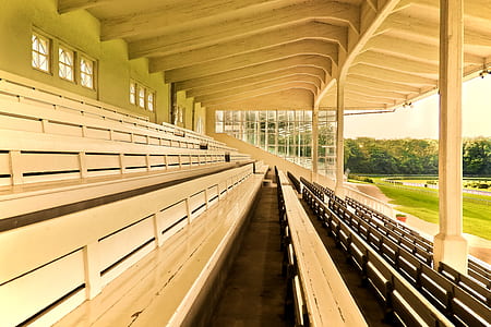 brown wooden bench thumbnail