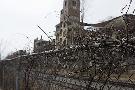 chain link fence on roadside thumbnail