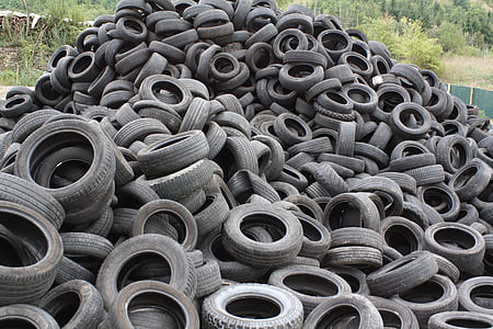 vehicle tire junkyard during daytime thumbnail