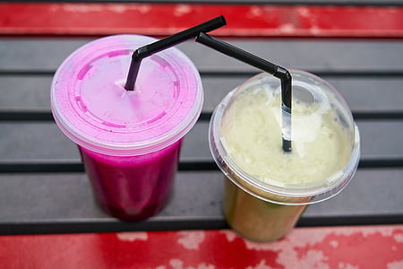 two smoothie cups with straw thumbnail