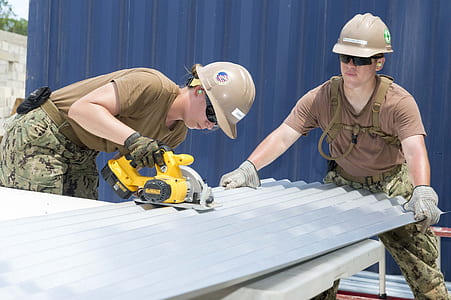 two men cutting roofing thumbnail