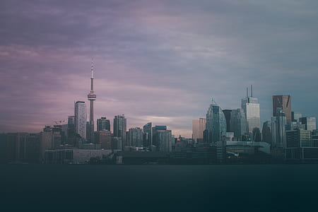 low angle photography of city landscape thumbnail