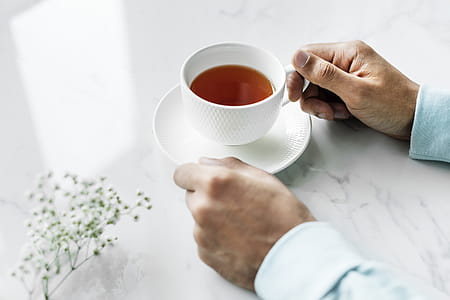 Person Holding Cup of Tea thumbnail
