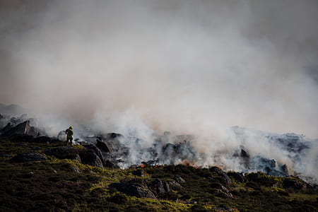 Wild Fire at Cilgwyn Mountain, North Wales thumbnail