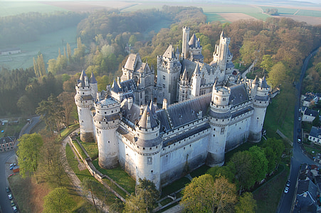 aerial photography of gray concrete castle thumbnail