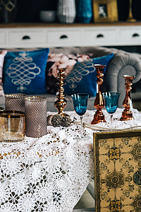Beautiful vintage living room interior thumbnail