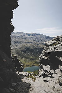 aerial photography of mountain thumbnail