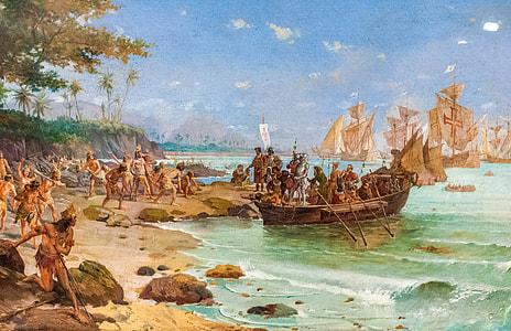 Landing of Pedro Álvares Cabral in Porto Seguro, Brazil thumbnail