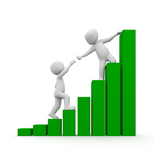 human figure helping each other to climb the stair graph thumbnail