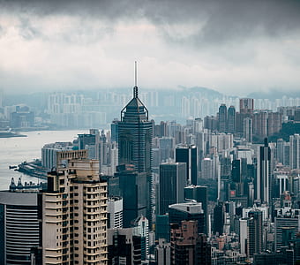 high-angle photography of high-rise buildings thumbnail