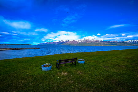 sea, landscape, mountains, nature thumbnail