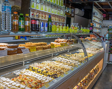 assorted pastries in gray display counter thumbnail