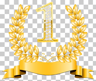 , First Place , gold-colored number 1 illustration PNG clipart