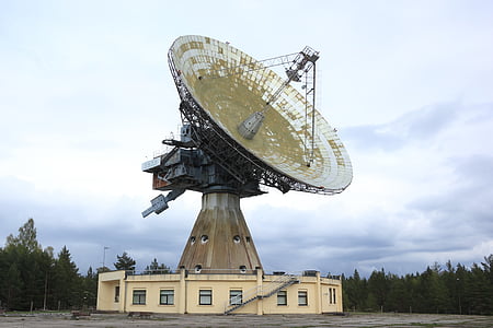 grey parabolic dish during daytime thumbnail