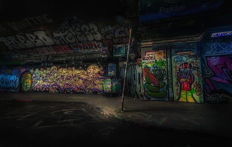 assorted-colored graffiti on wall thumbnail