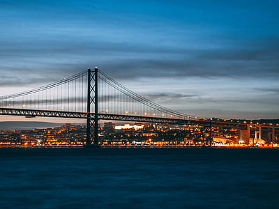 Golden Gate Bridge, San Francisco during night thumbnail