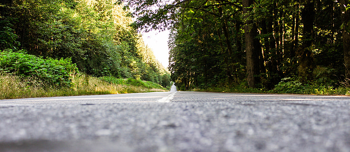 low angle photography of road thumbnail