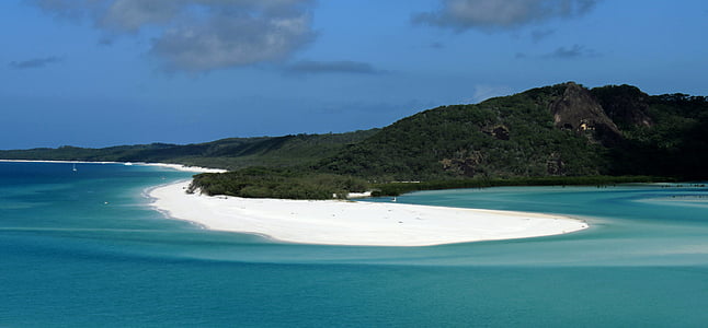 island under blue sky thumbnail