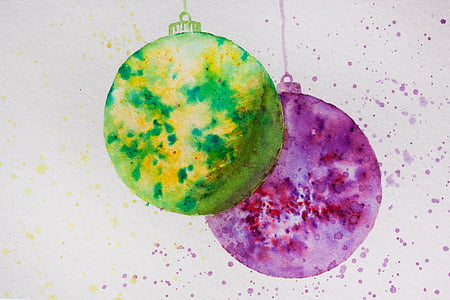 green and purple ornaments thumbnail