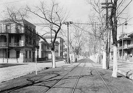 Esplanade Avenue at Burgundy Street in New Orleans, Louisiana in 1900 thumbnail