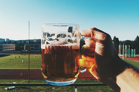 Having a beer outside thumbnail