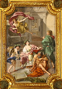 fresco, mural, fresh painting, anton raphael mengs, angel, painting thumbnail