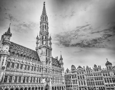 grayscale photography of cathedral thumbnail