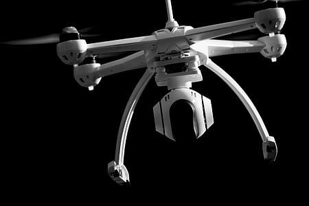 white quadcopter thumbnail