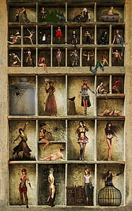 women collage painting thumbnail