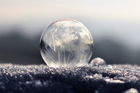 closeup photo of clear glass ball thumbnail