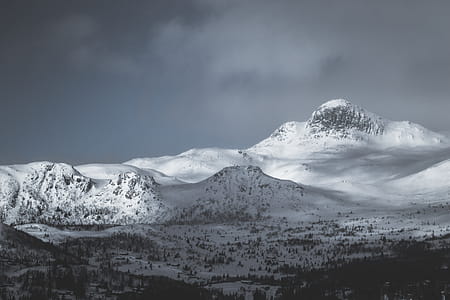 cold, snow, landscape, mountains thumbnail