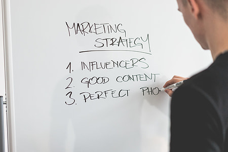 Marketing Expert Writing New Marketing Strategy on Whiteboard thumbnail