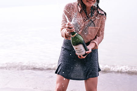 Beach Party With Champagne Photo thumbnail