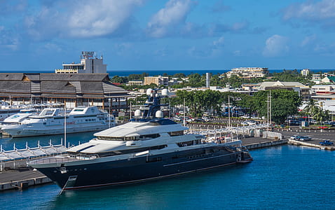 yacht near dock thumbnail