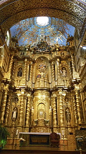 gold and blue cathedral interior thumbnail