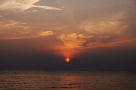 sea, dawn, nature, sky thumbnail