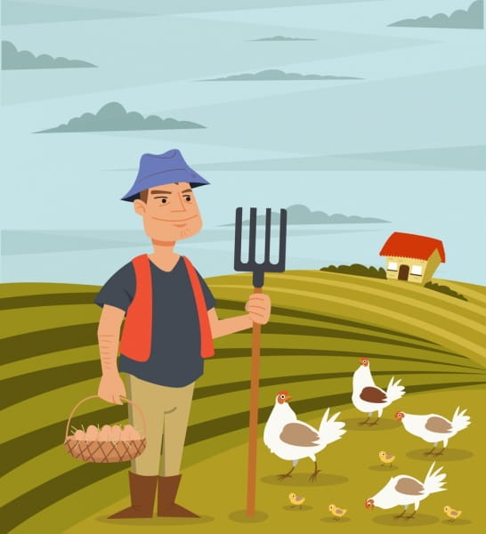 20+ Latest Farm Field Drawing With Color | Pink Gun Club