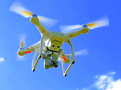 flying drone on sky thumbnail
