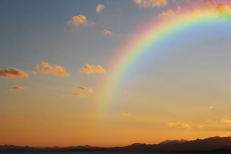 rainbow at golden hour thumbnail