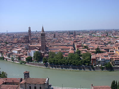 landscape photo of city beside river thumbnail