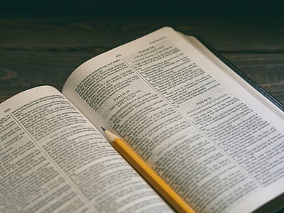 pencil on bible thumbnail