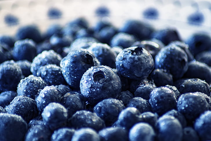bunch of black berries