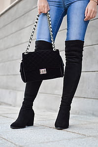 pair of black boorts thumbnail