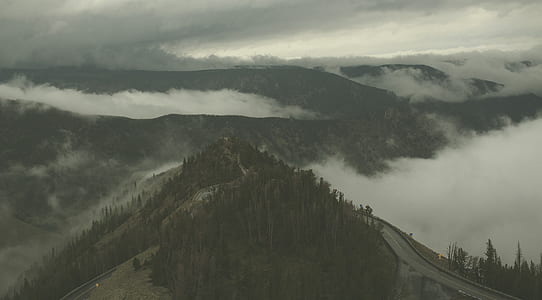 top view photo of mountain thumbnail