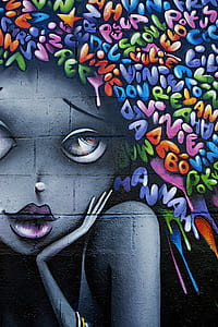 assorted-color wall mural thumbnail