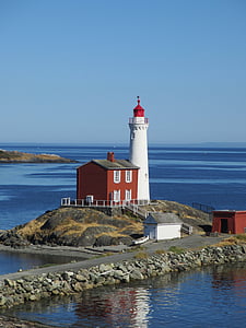 lighthouse, vancouver, canada, fisgard, sea, coastline thumbnail
