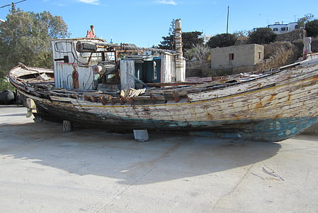 white and blue boat thumbnail
