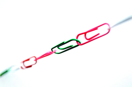 assorted-color paper clips forming lock thumbnail